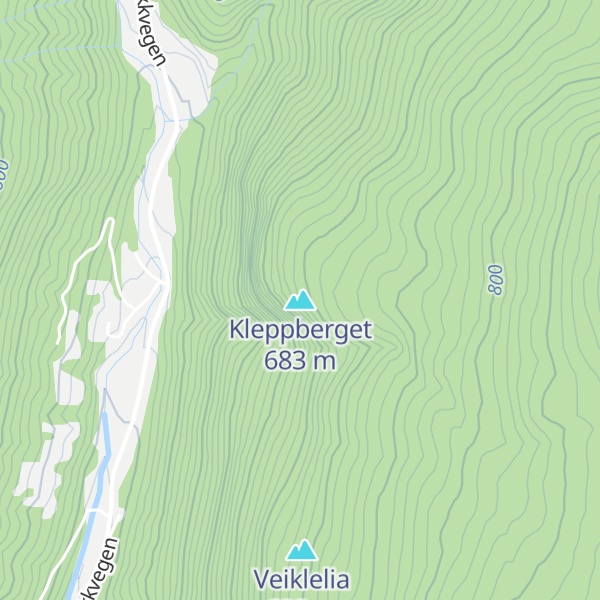 Map of Kleppberget