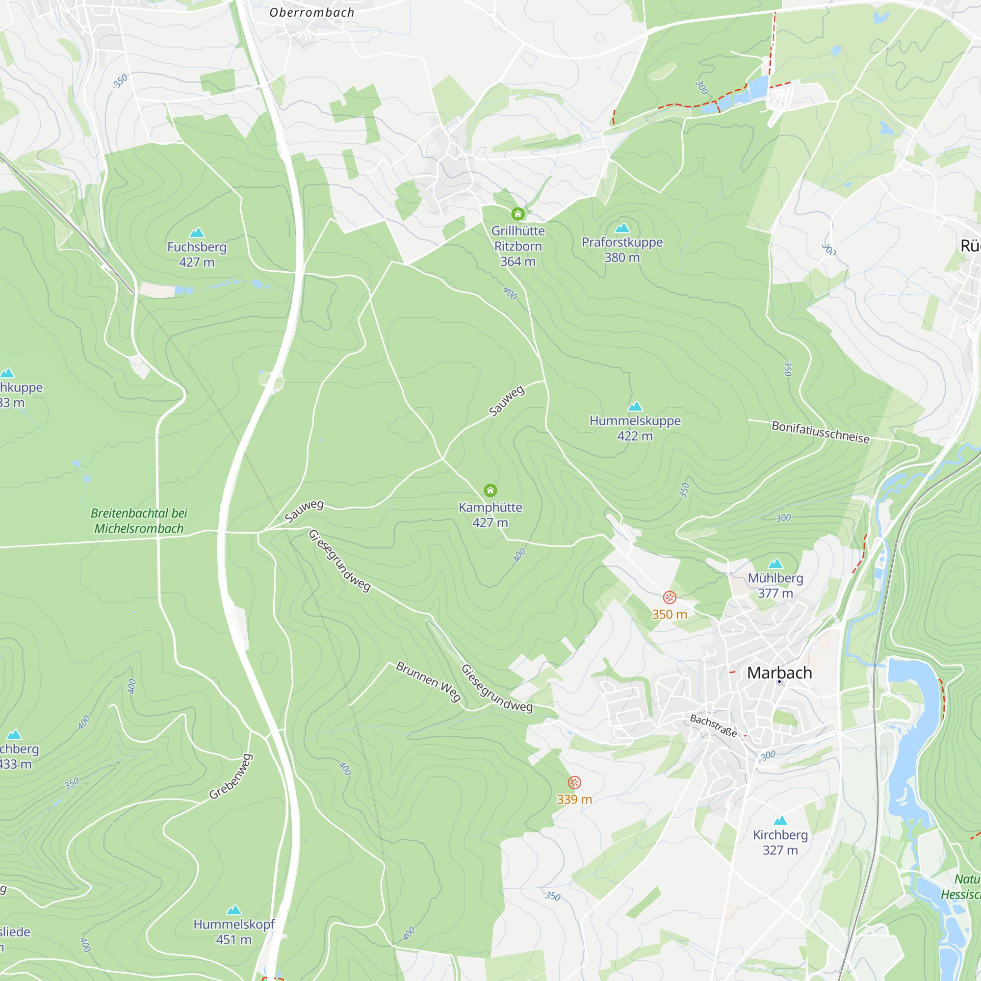 Kamphütte map