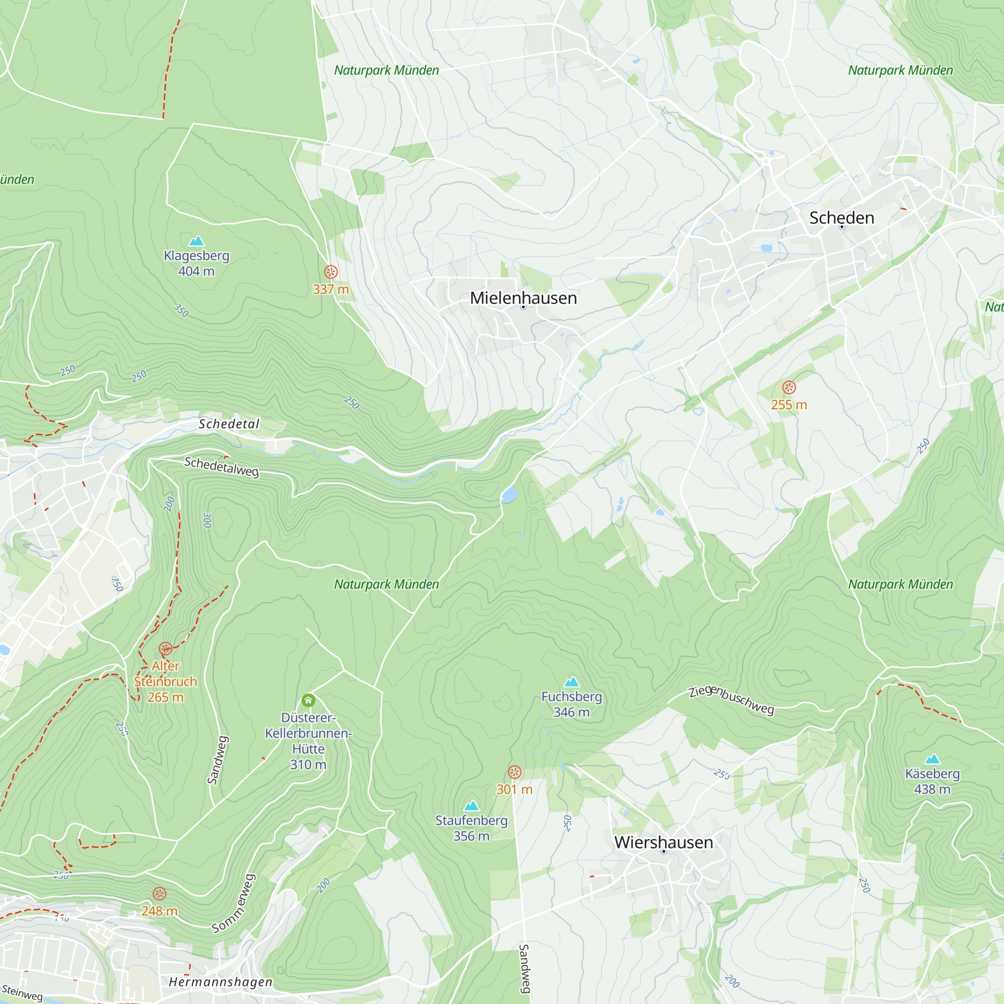 Schutzhütte Klusteich map
