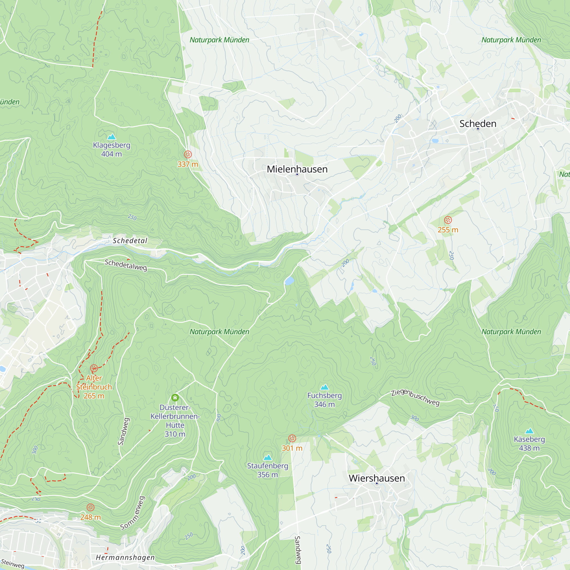 Schutzhütte Klusteich map