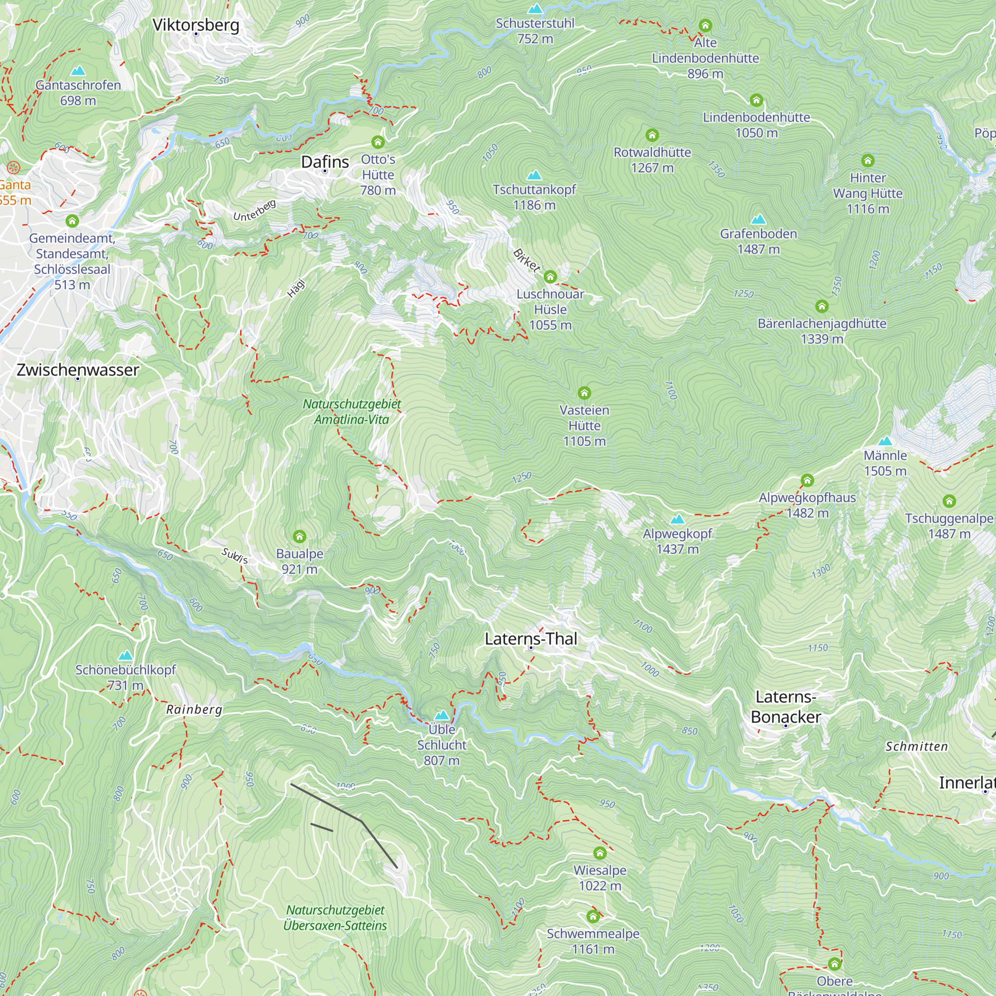 Muntliger Schihütte map