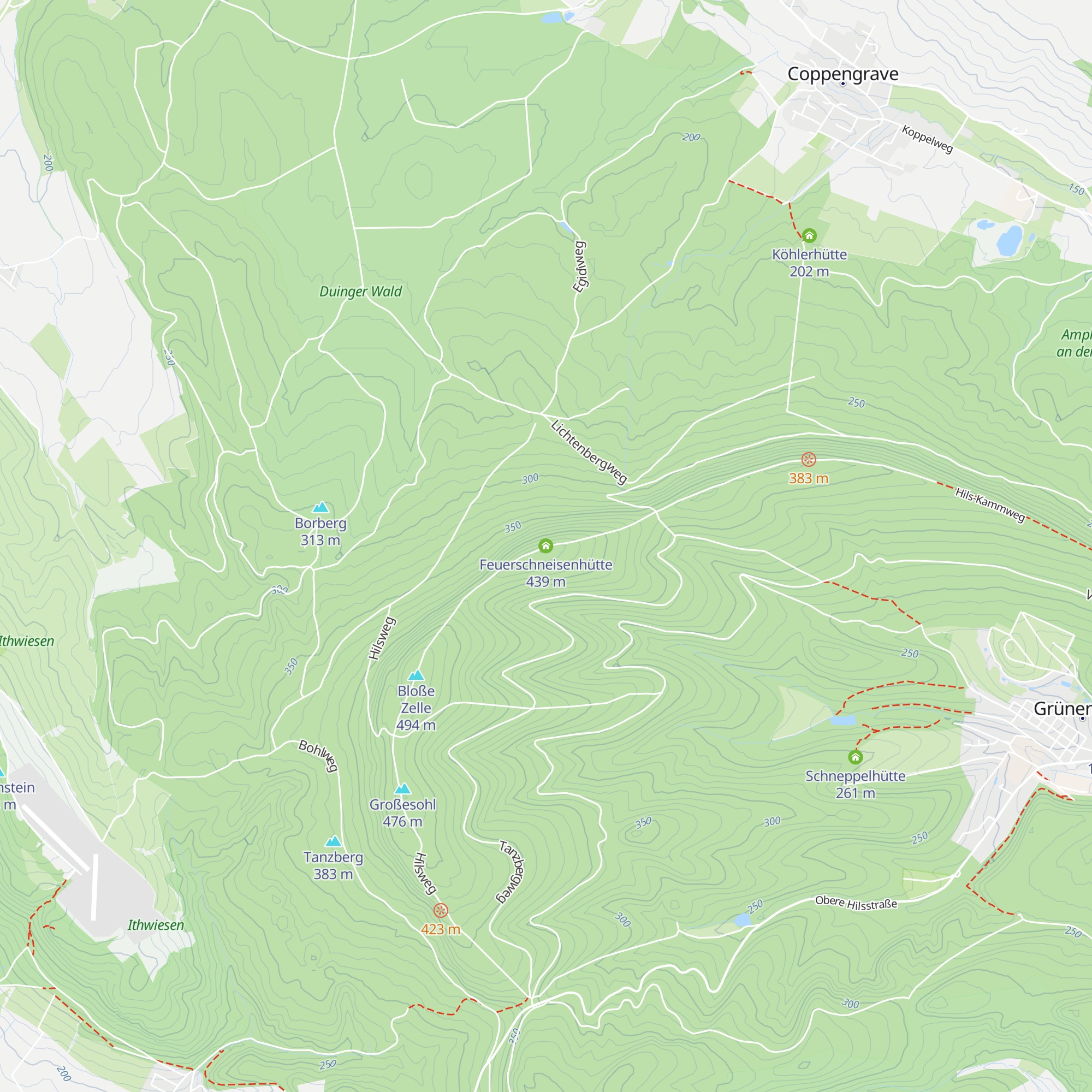Feuerschneisenhütte map