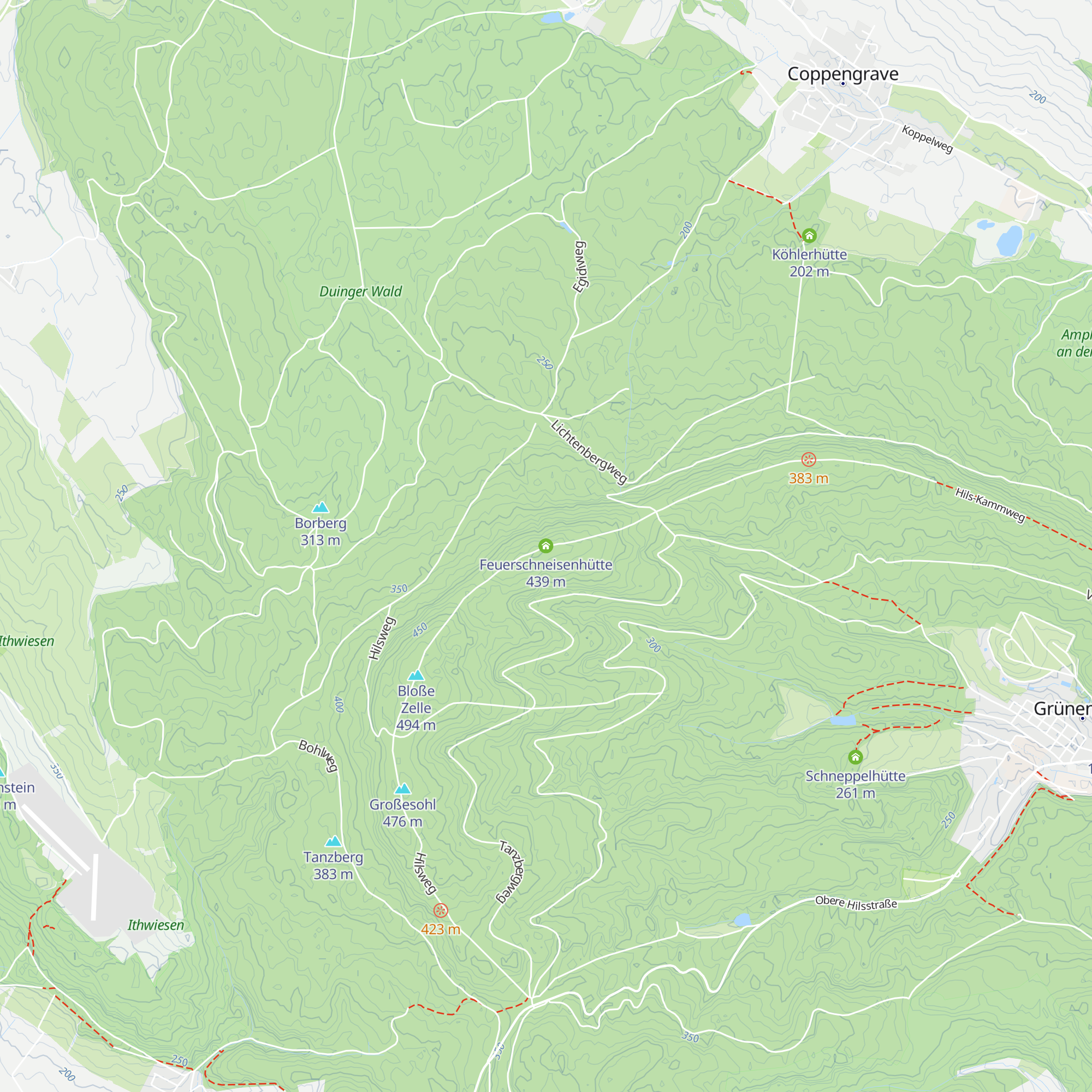 Feuerschneisenhütte map