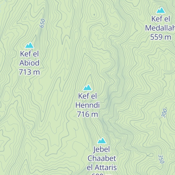 Map of Kef el Henndi