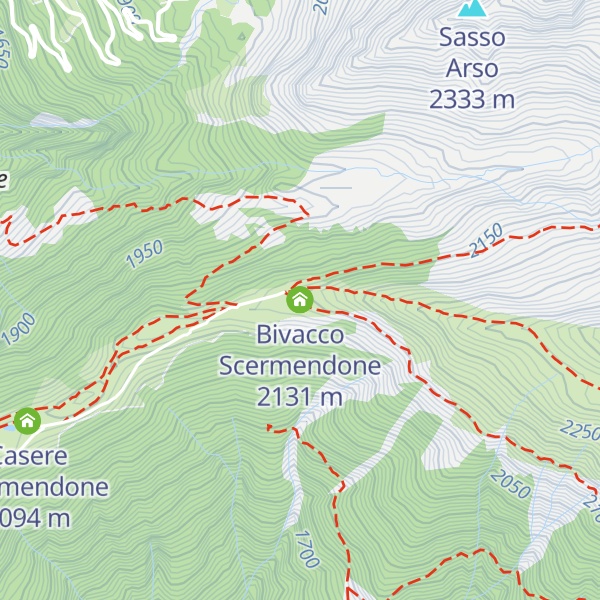 Map of Bivacco Scermendone