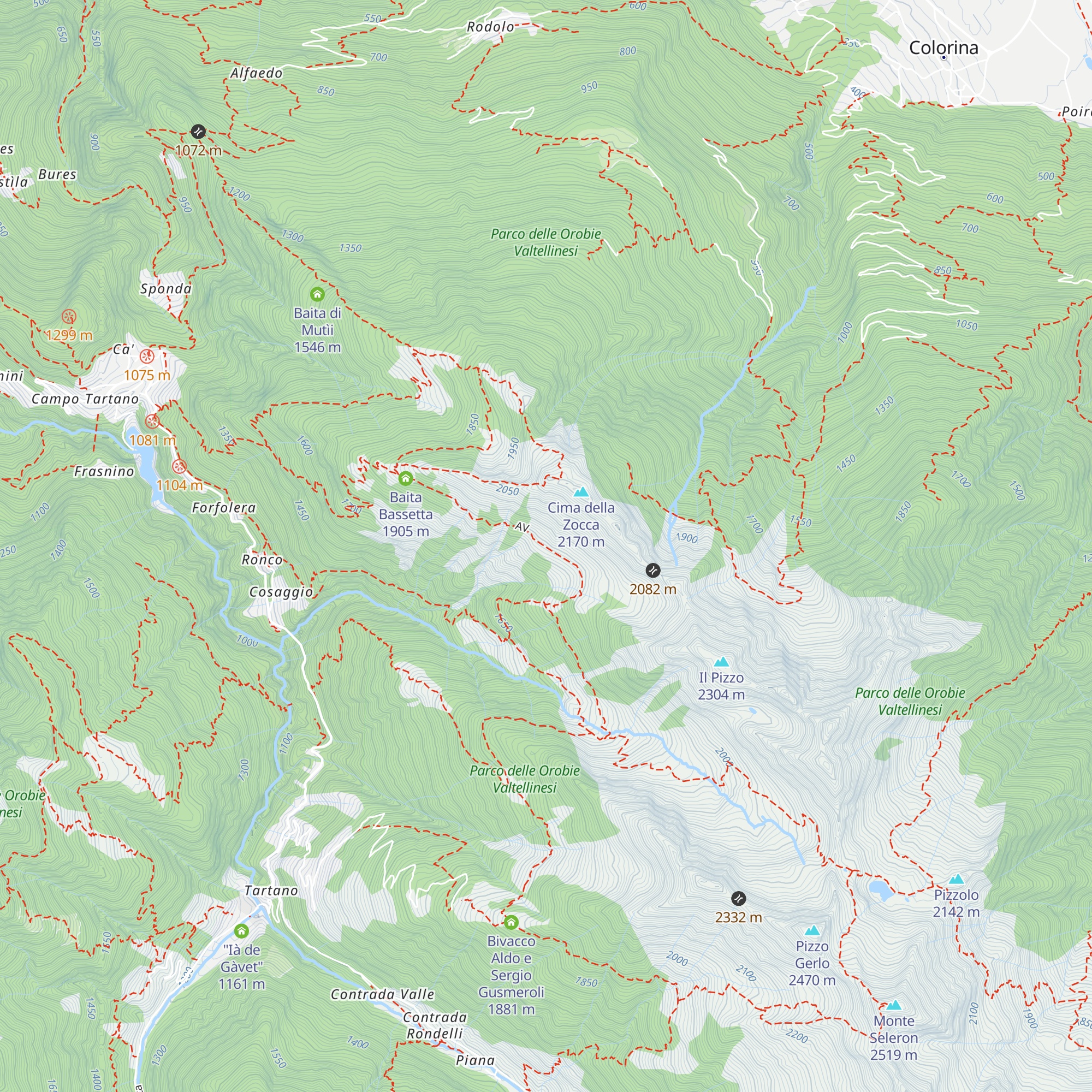 Baita Piana map
