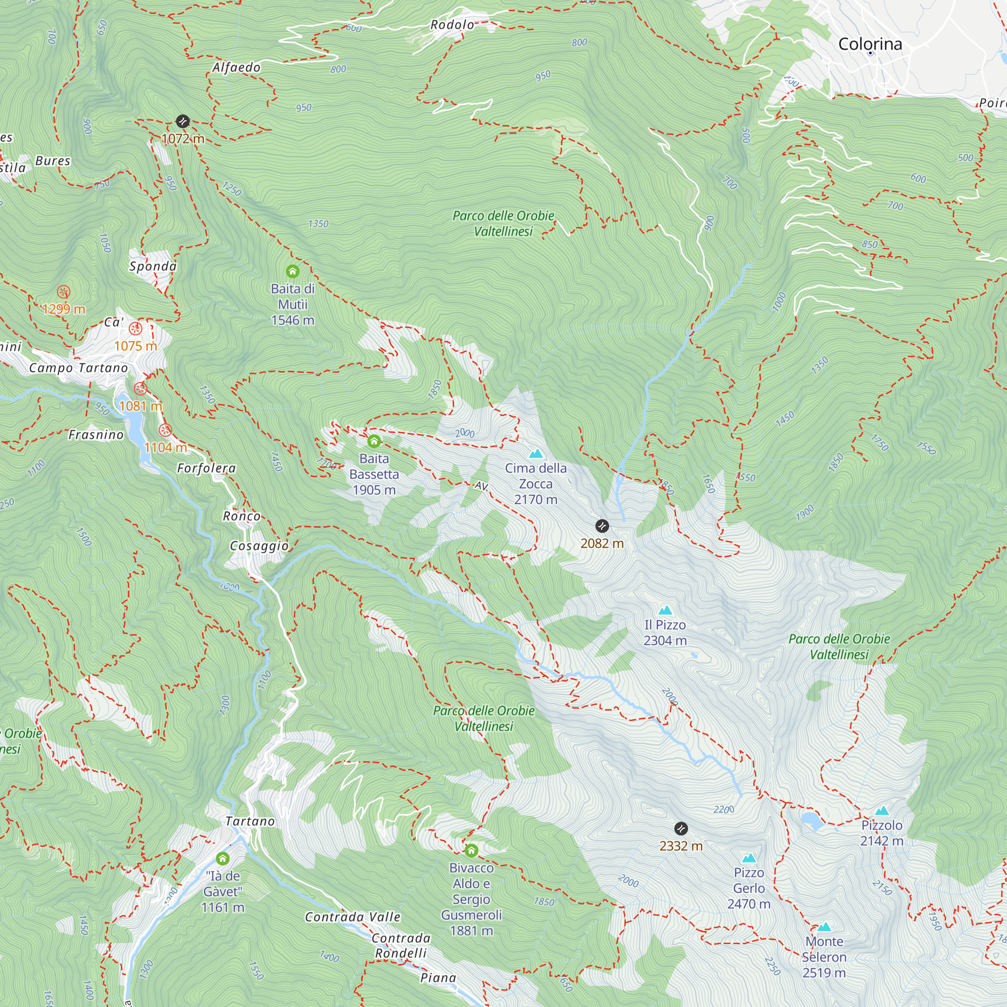Baita Piana map