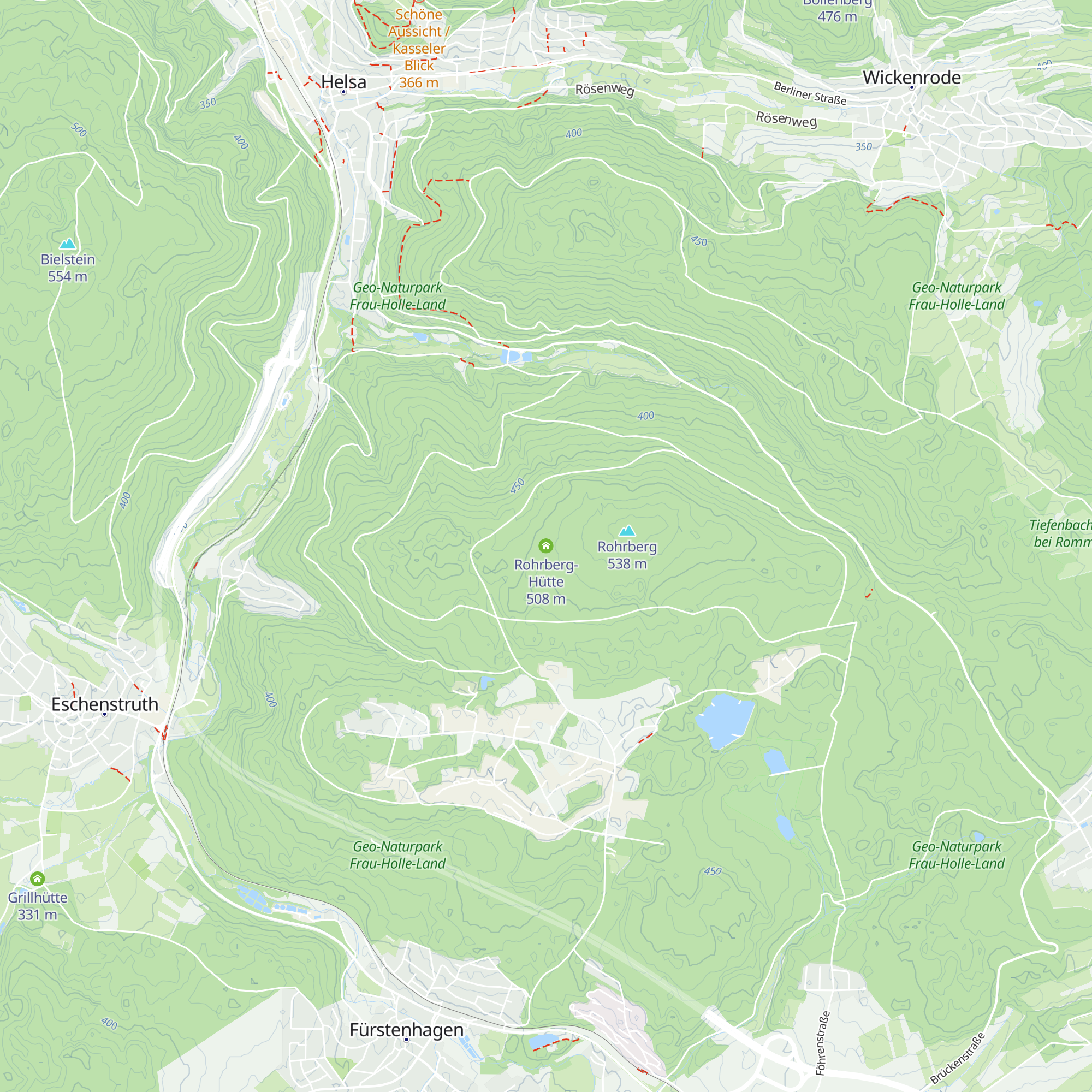 Rohrberg-Hütte map