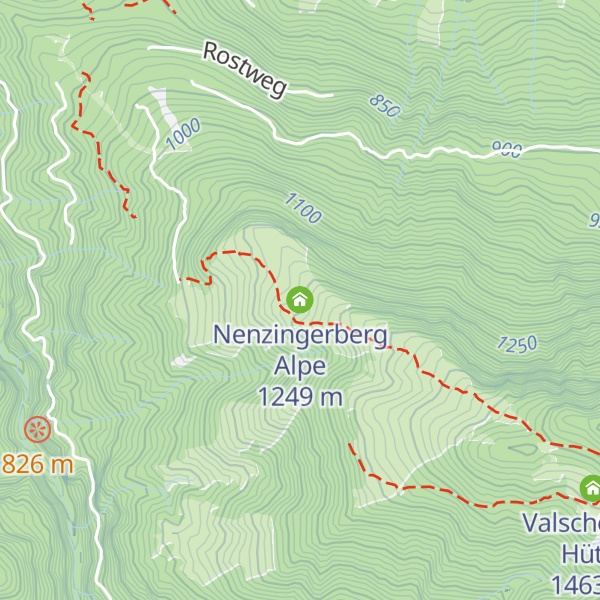 Map of Nenzingerberg Alpe