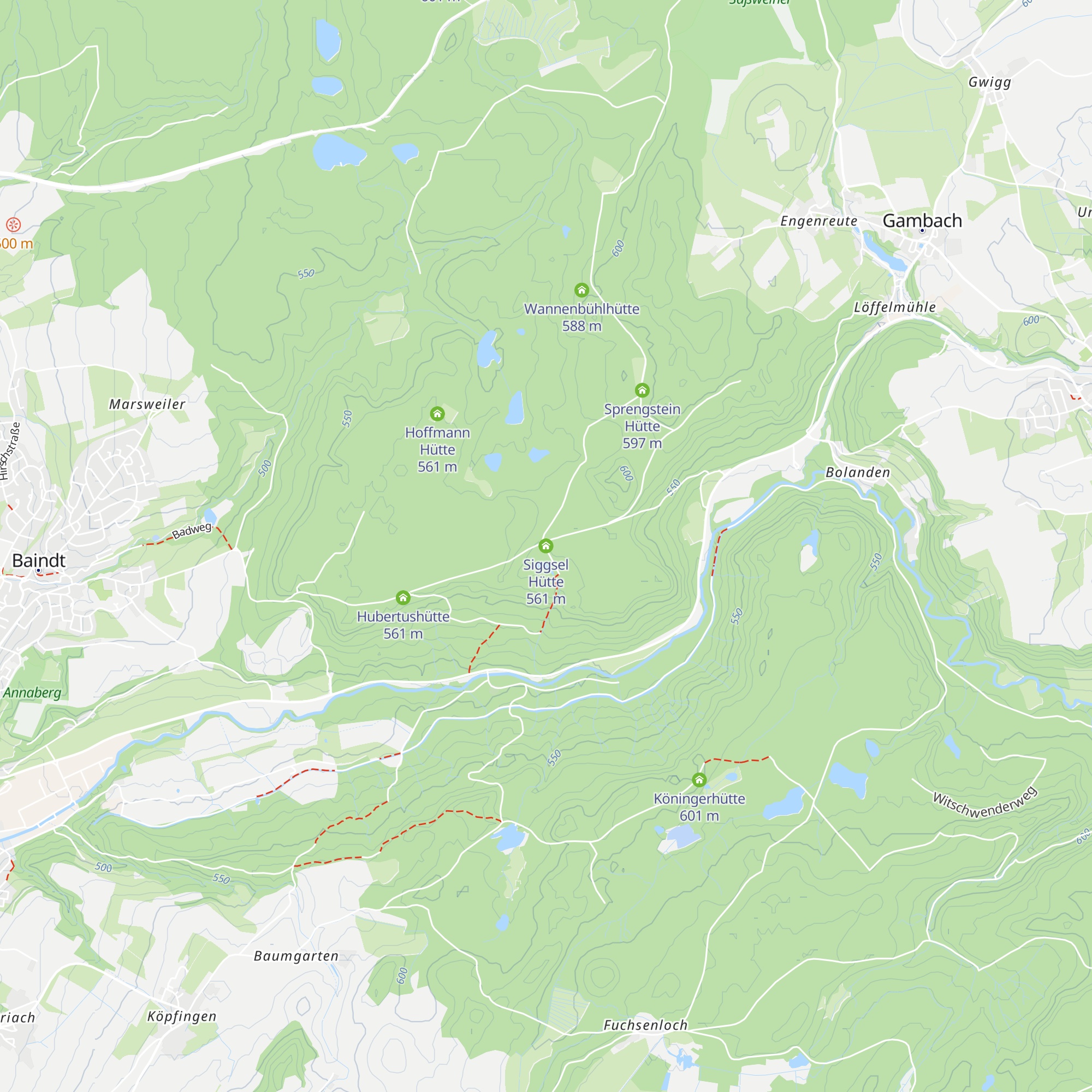 Siggsel Hütte map