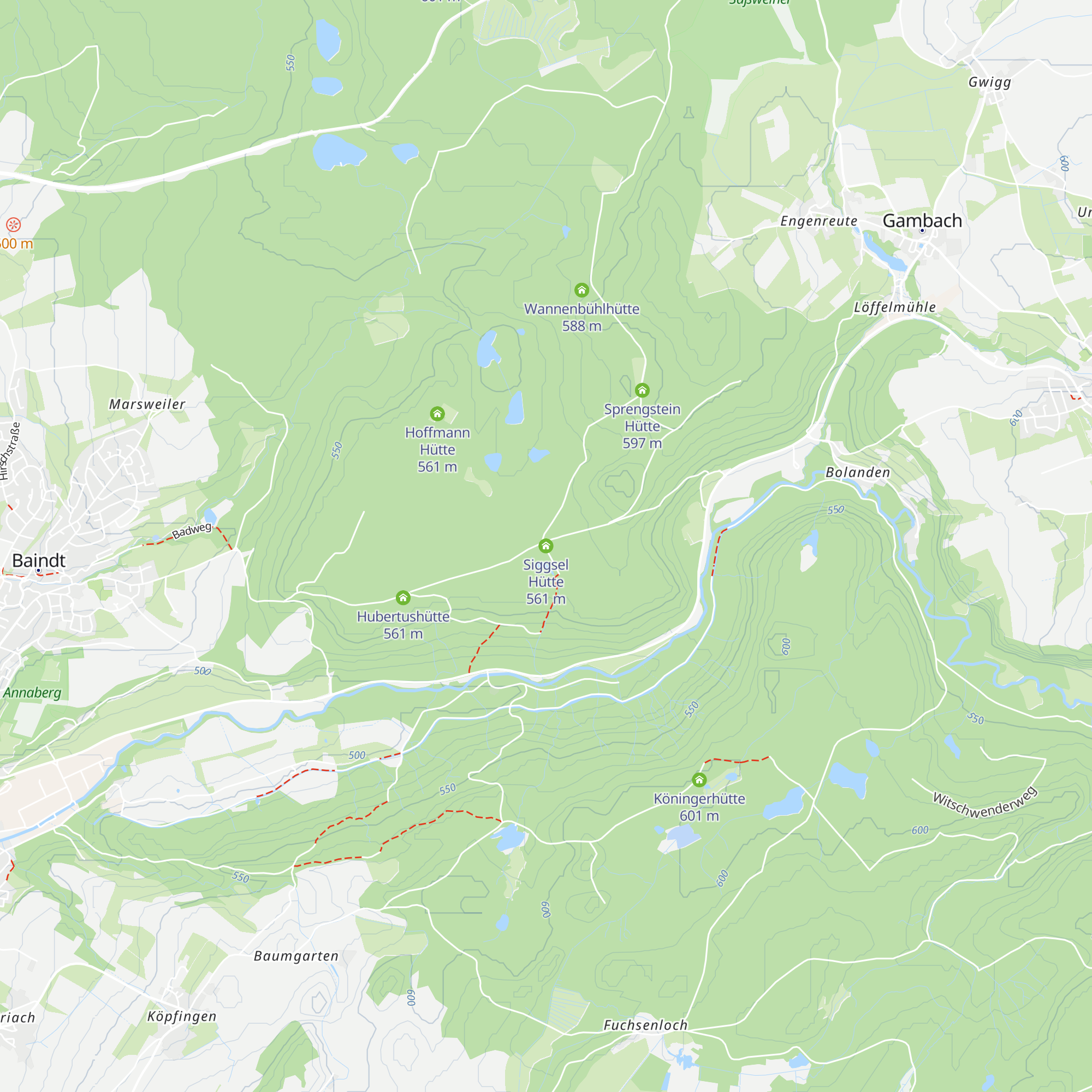 Siggsel Hütte map