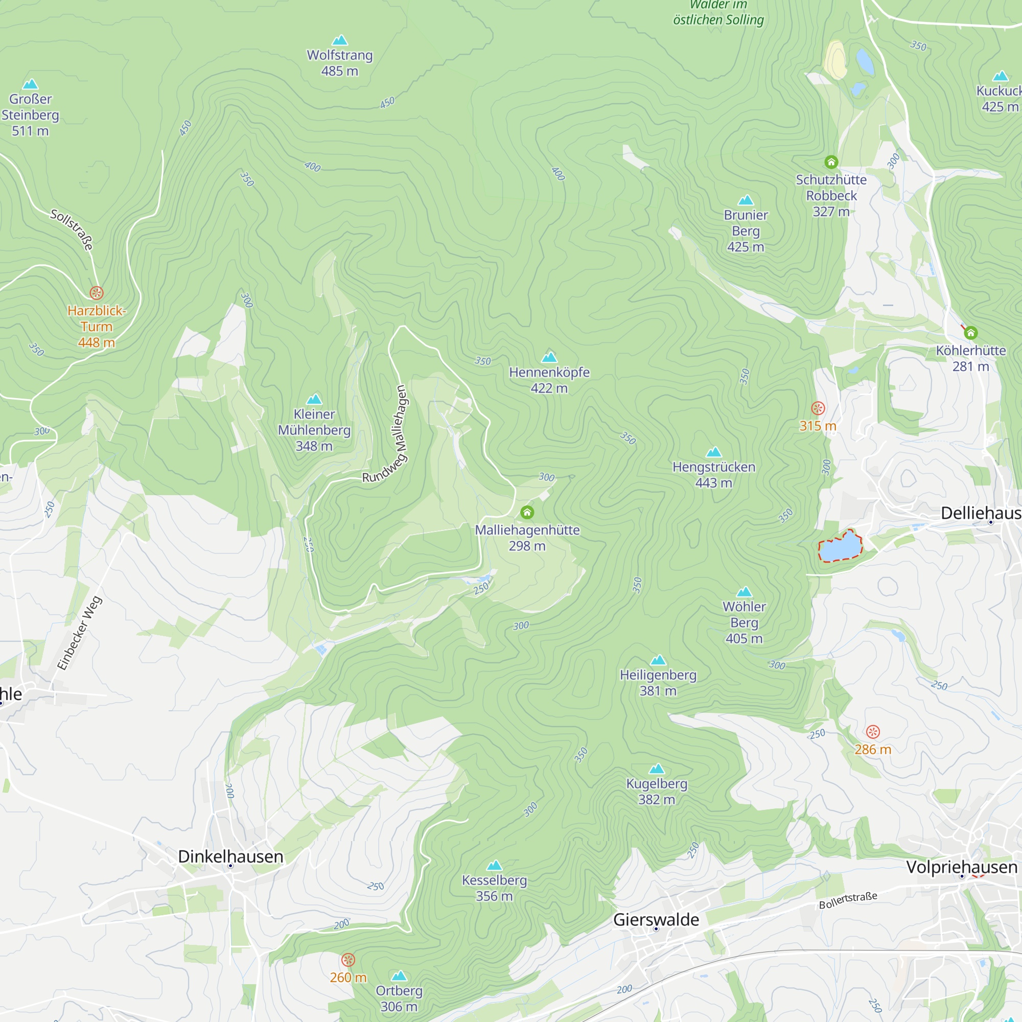 Hennings Hütte map