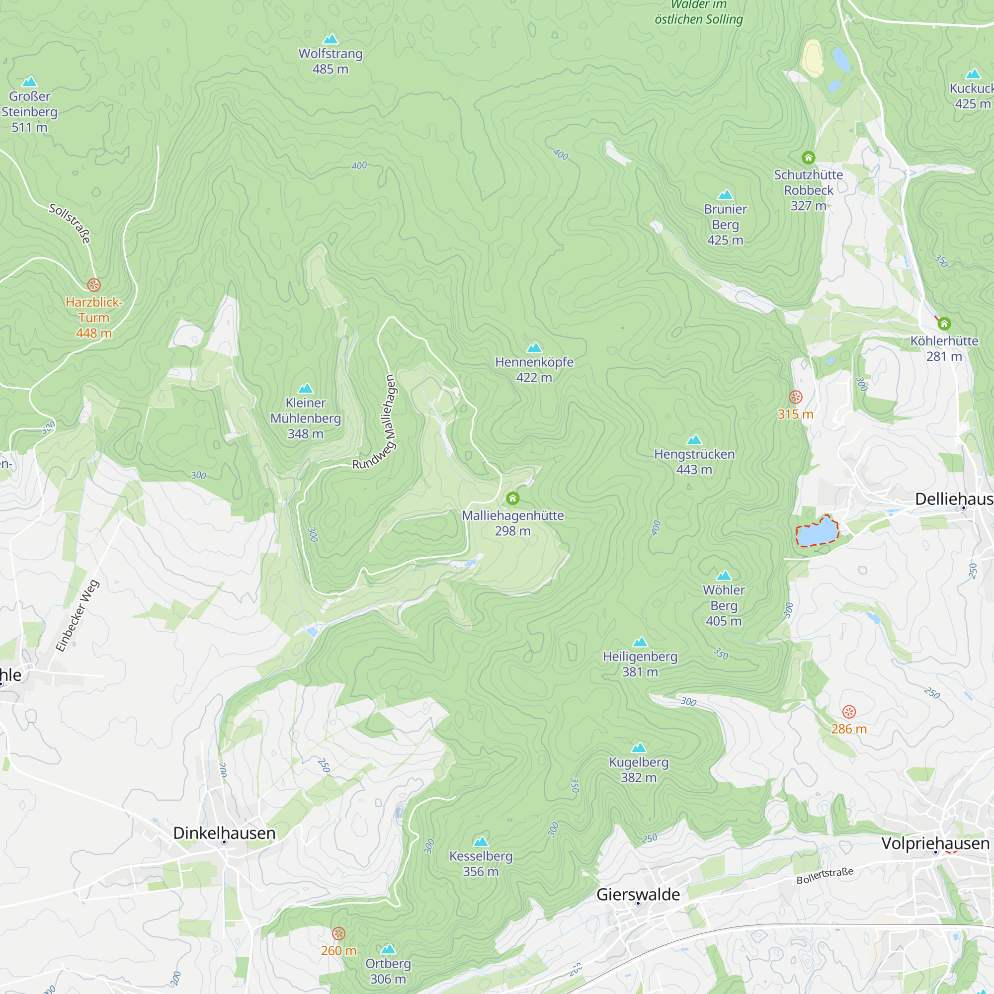 Hennings Hütte map