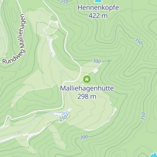 Map of Hennings Hütte