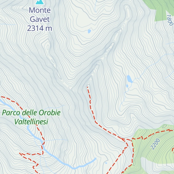 Map of Pizzo Scala
