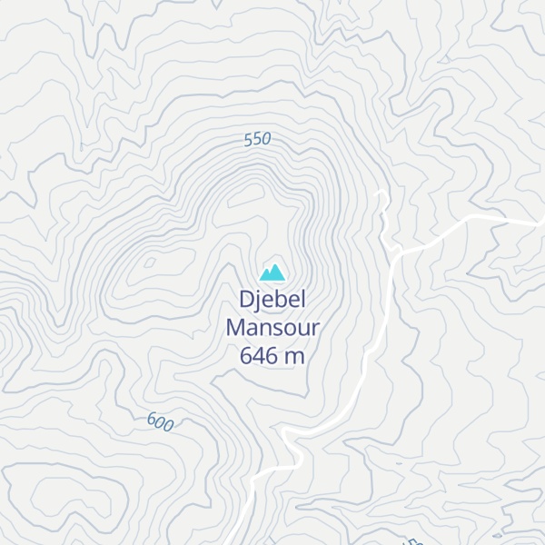 Map of Djebel Mansour