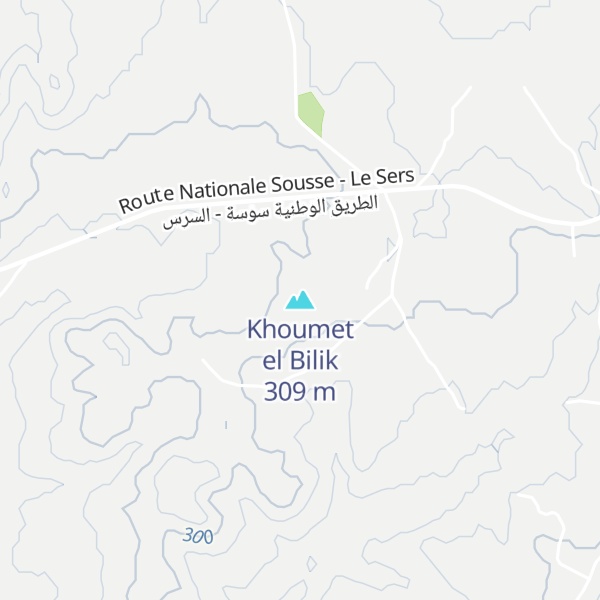Map of Khoumet el Bilik