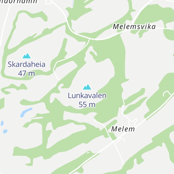 Map of Lunkavalen