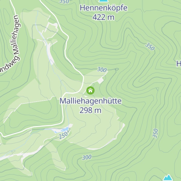 Map of Malliehagenhütte