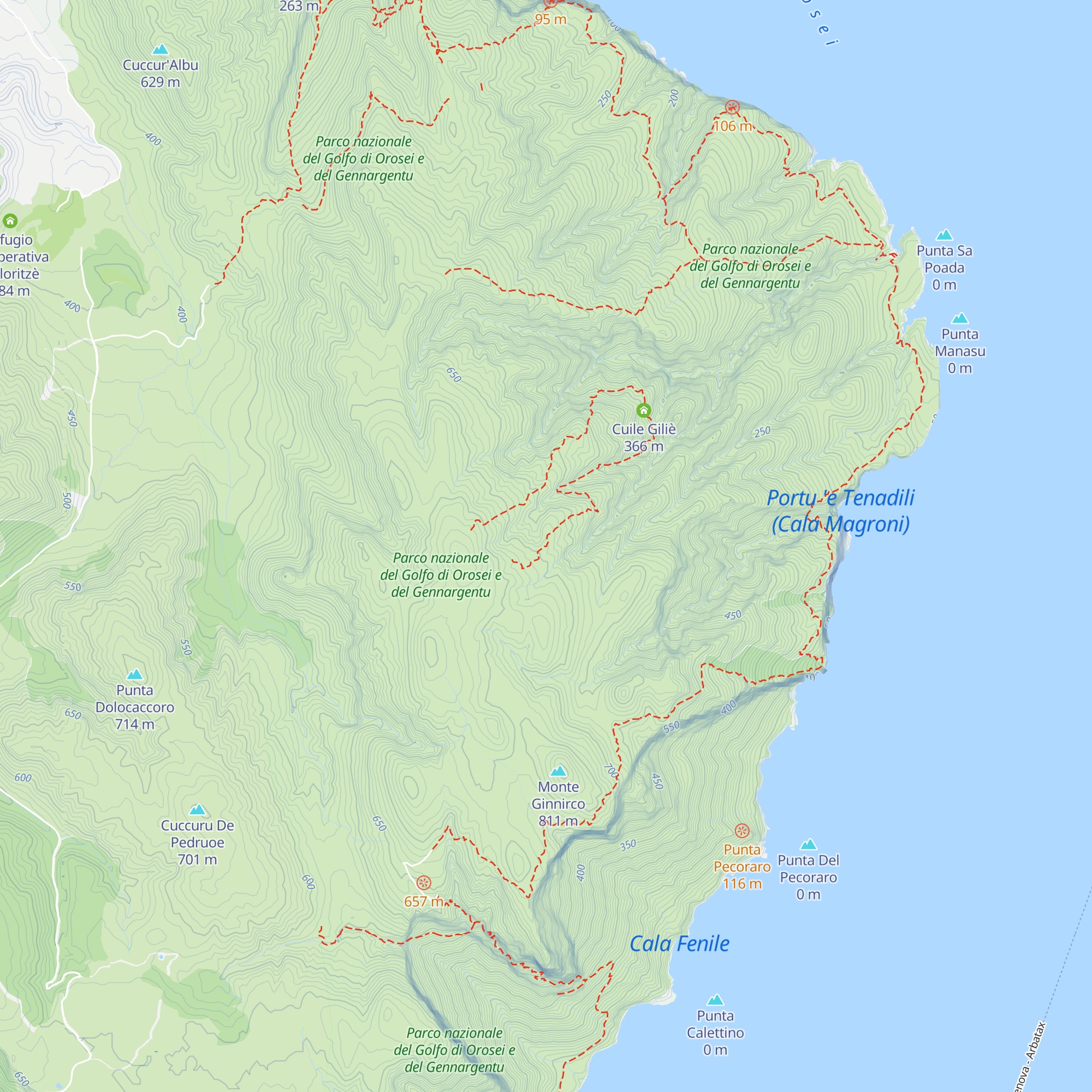 Cuile Truncone Vecchio map
