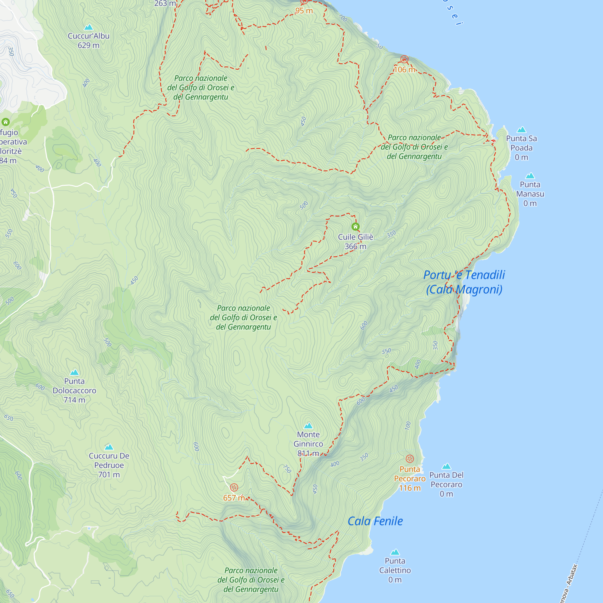 Cuile Truncone Vecchio map