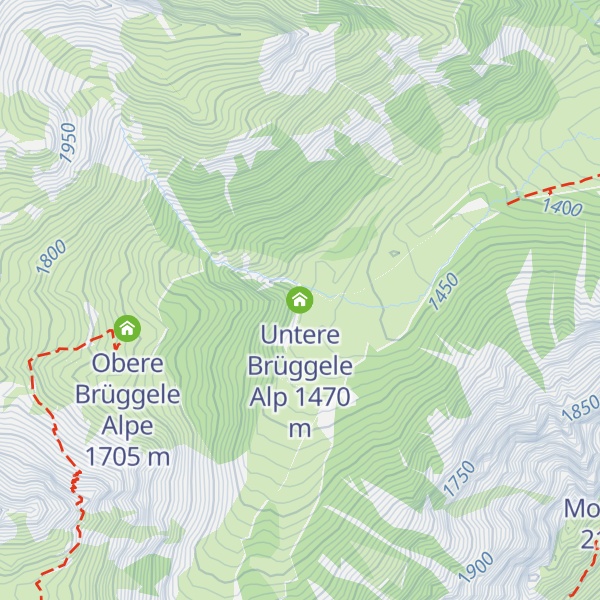 Map of Untere Brüggele Alp