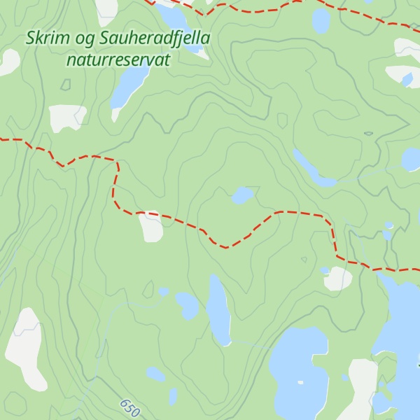 Map of Fantefjell