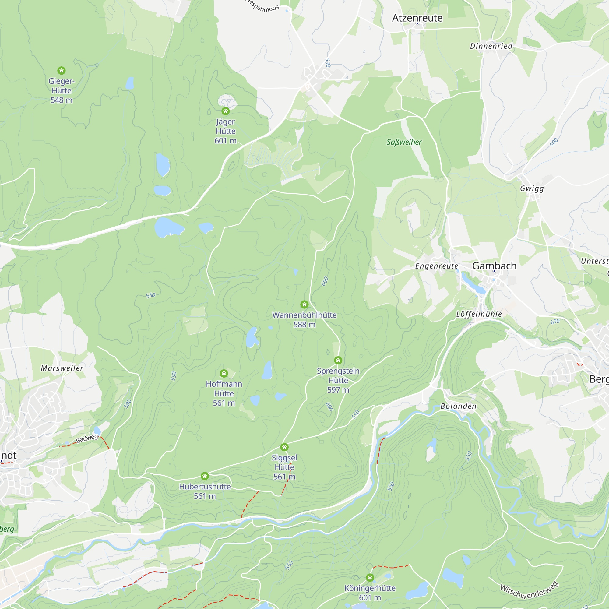 Wannenbühlhütte map
