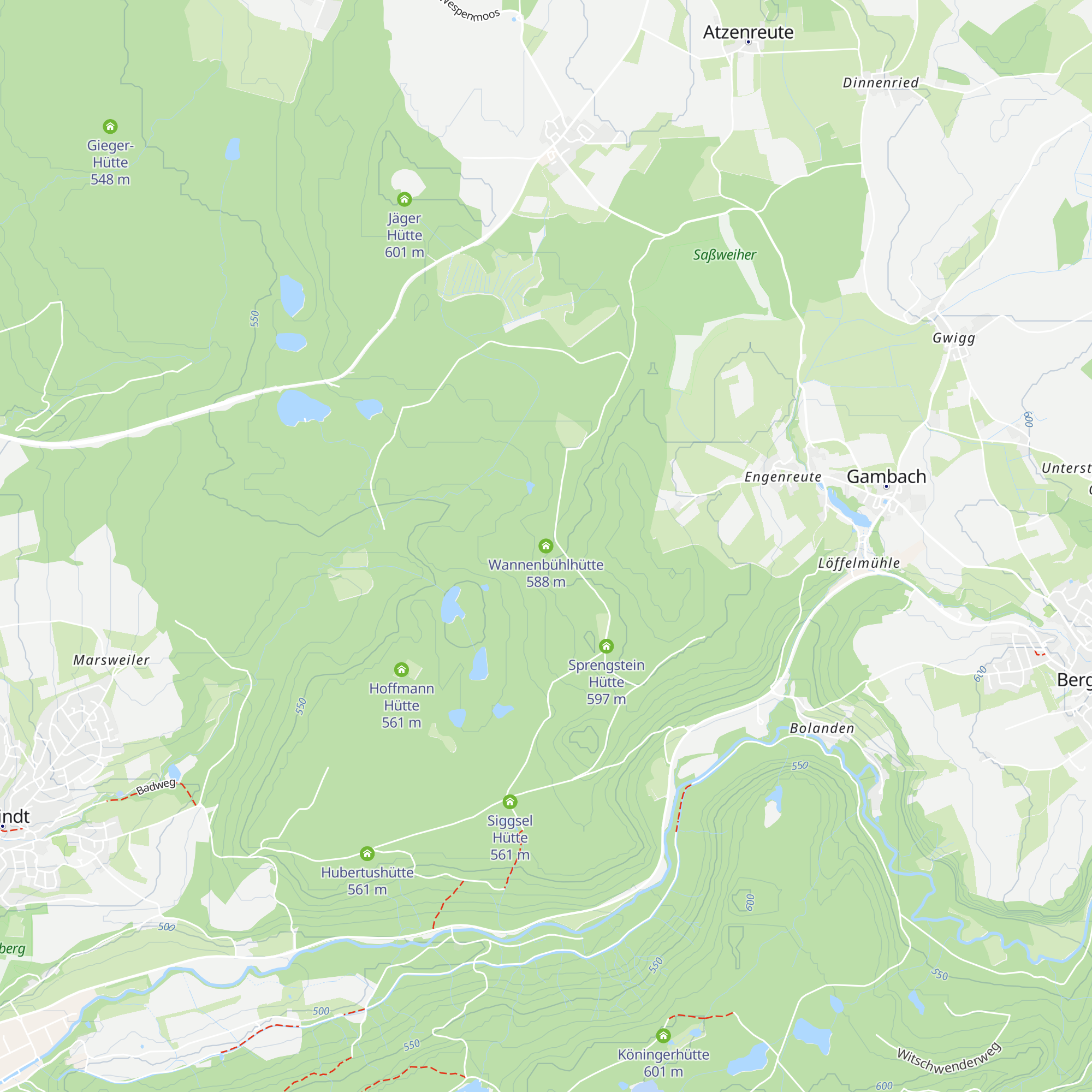 Wannenbühlhütte map