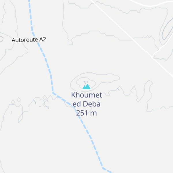 Map of Khoumet ed Deba