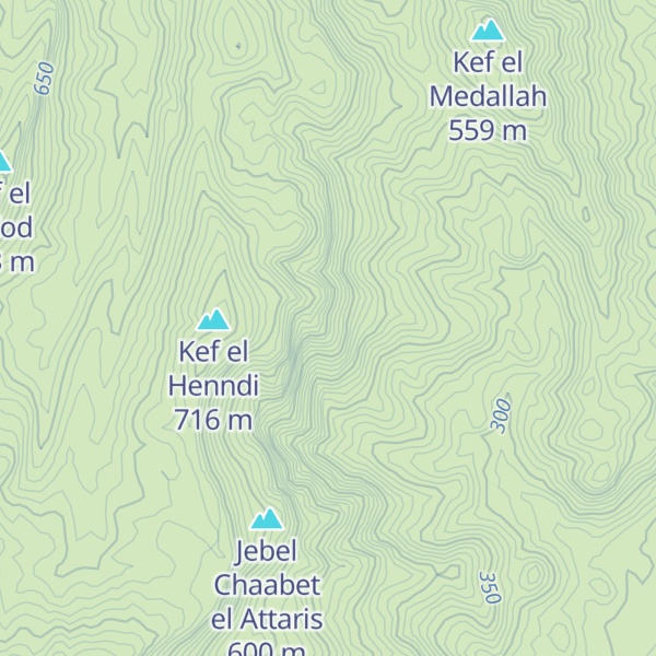 Map of Kef Salem