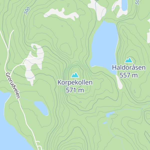 Map of Korpekollen