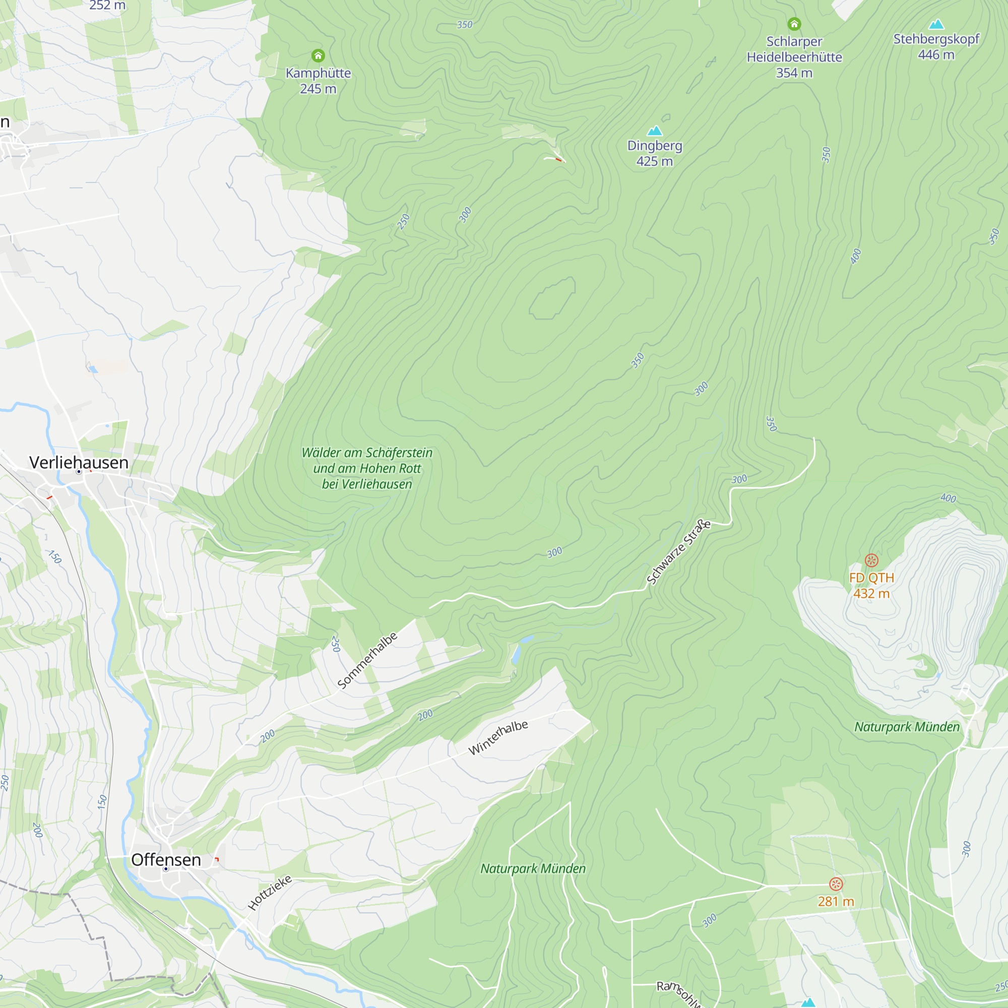 Schutzhütte Schäferstein map