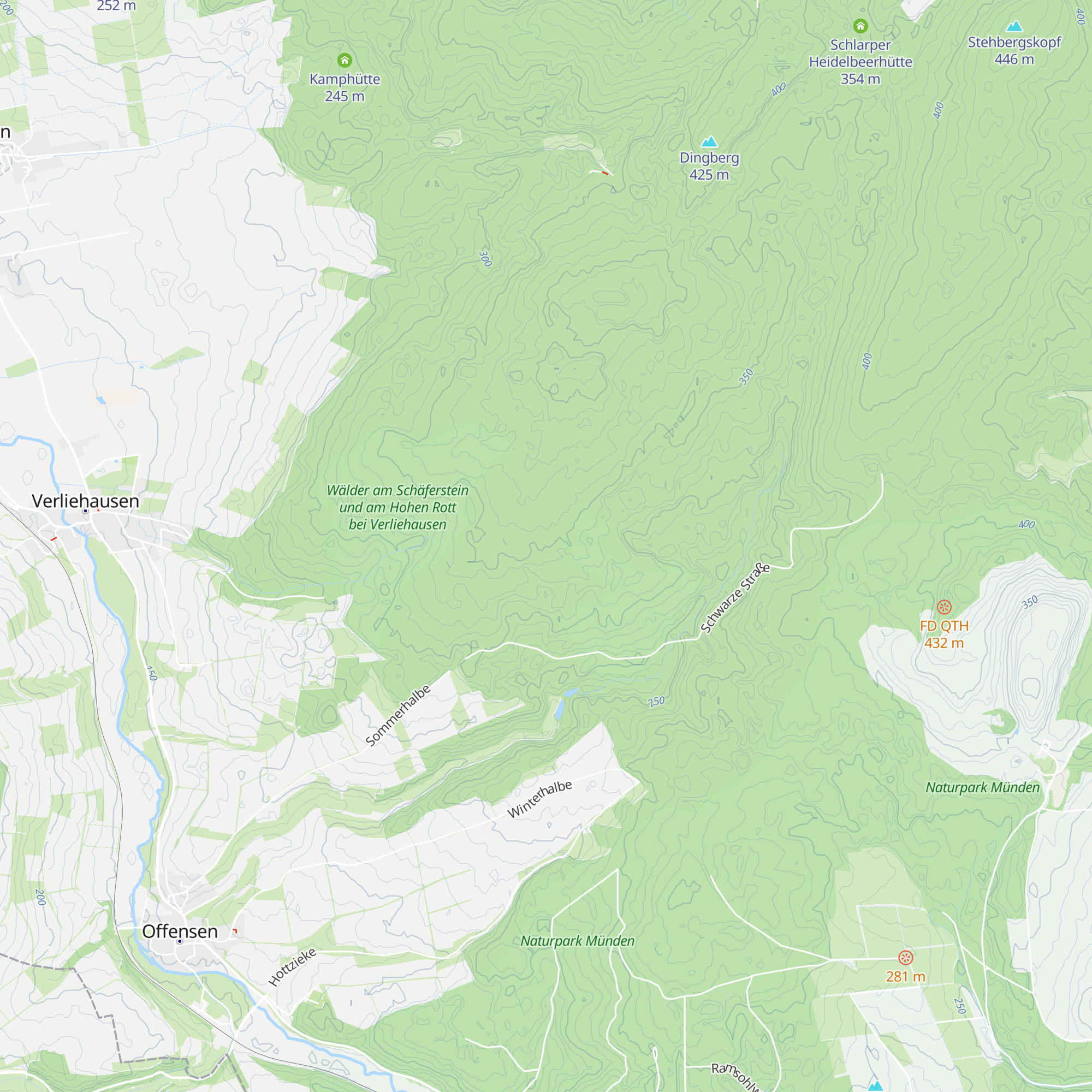Schutzhütte Schäferstein map