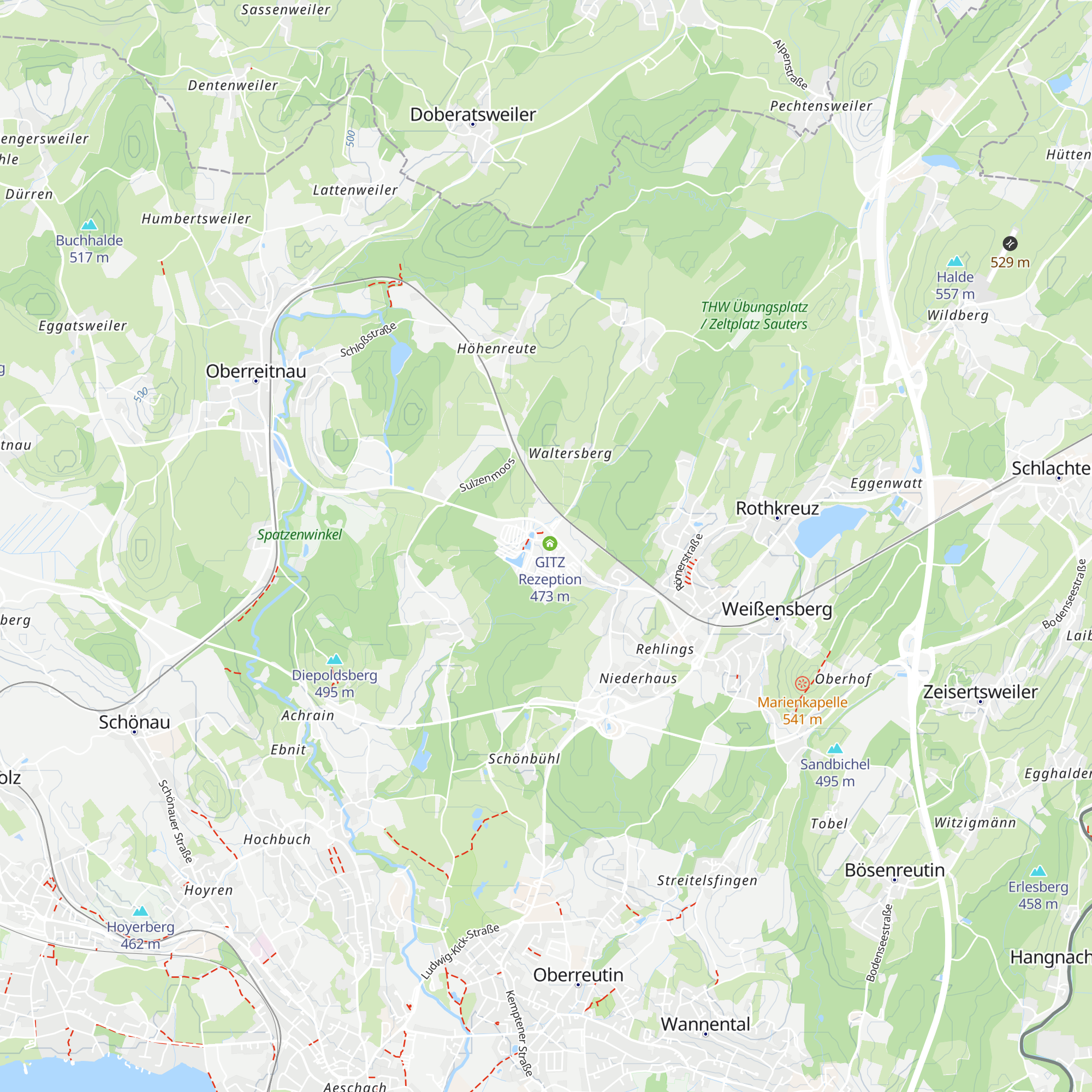 Udos Grillhütte am GITZ map