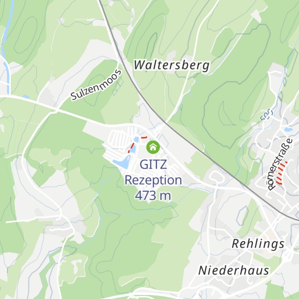 Map of Udos Grillhütte am GITZ