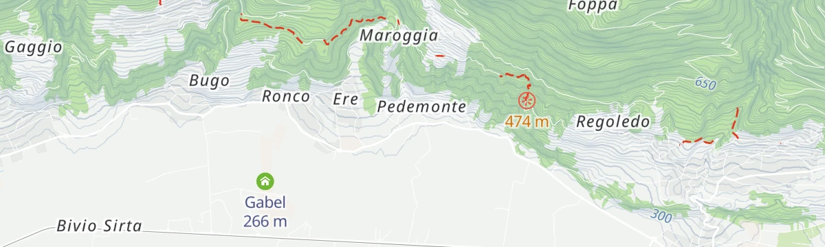 Map of the start of Maroggia Ring