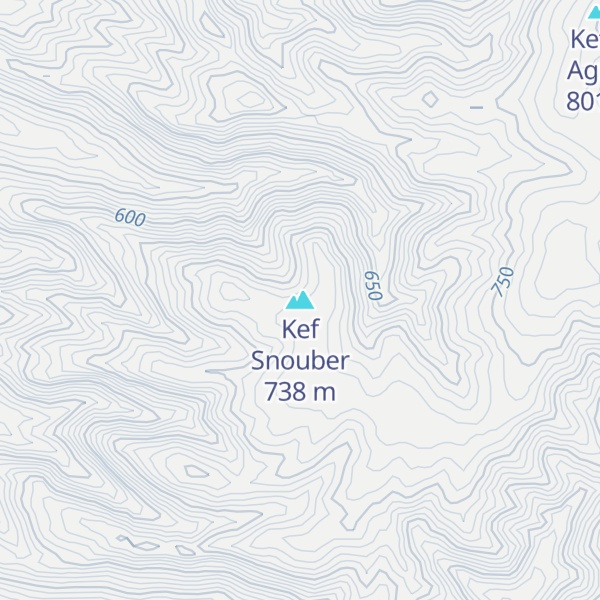 Map of Kef Snouber