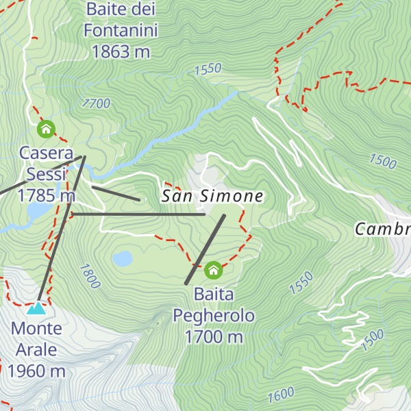 Map of Hotel San Simone