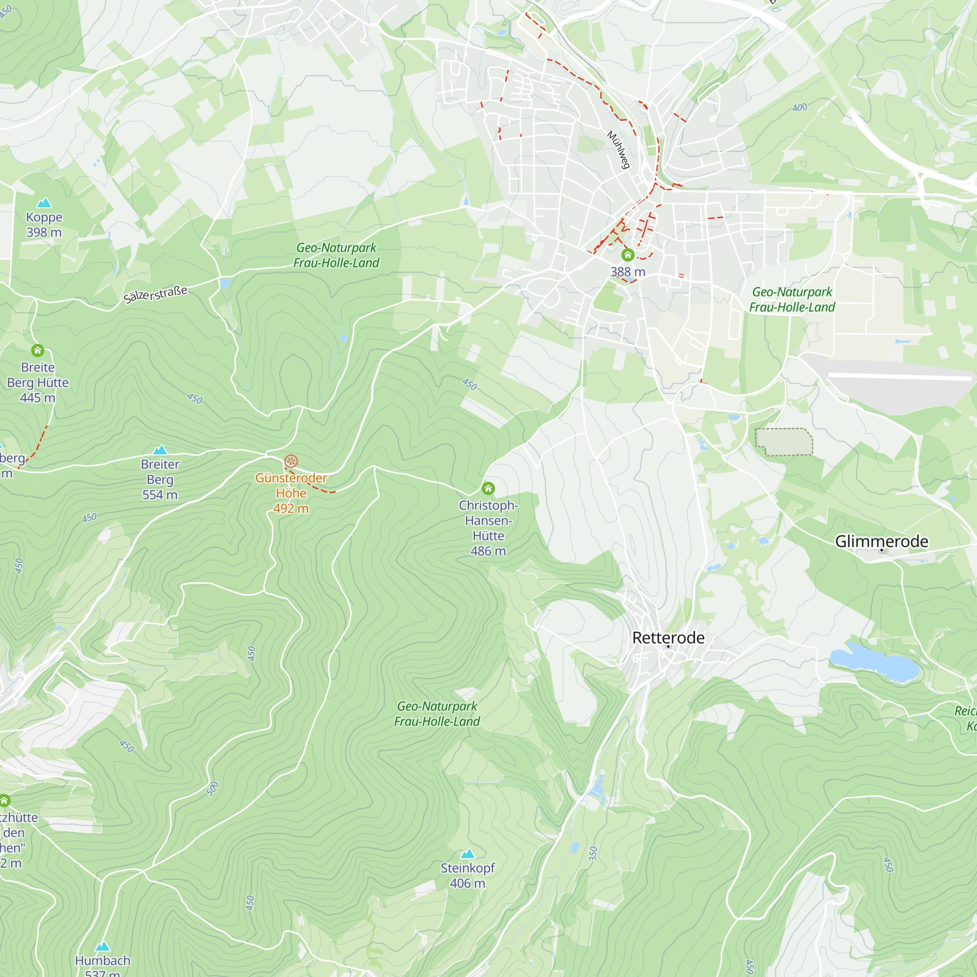 Christoph-Hansen-Hütte map