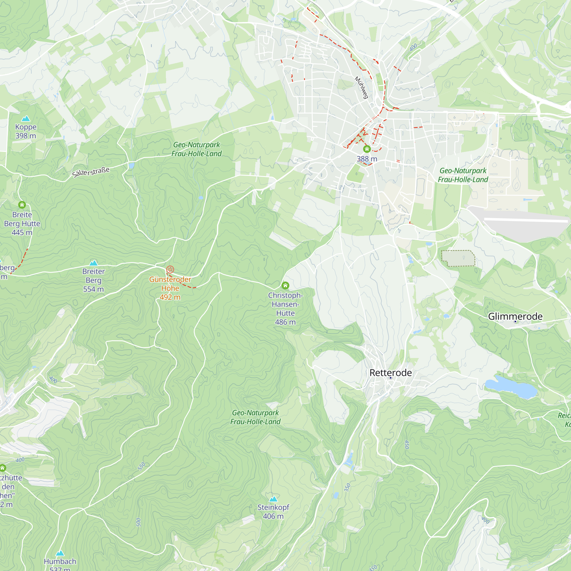 Christoph-Hansen-Hütte map