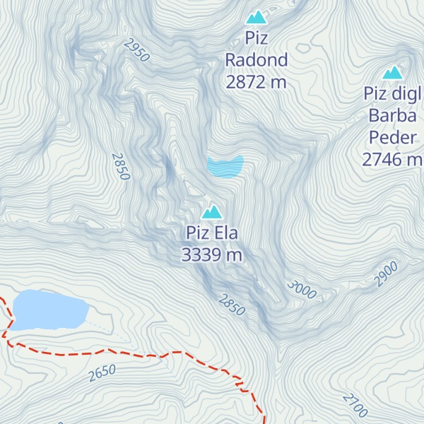 Map of Piz Ela