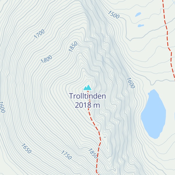 Map of Trolltinden