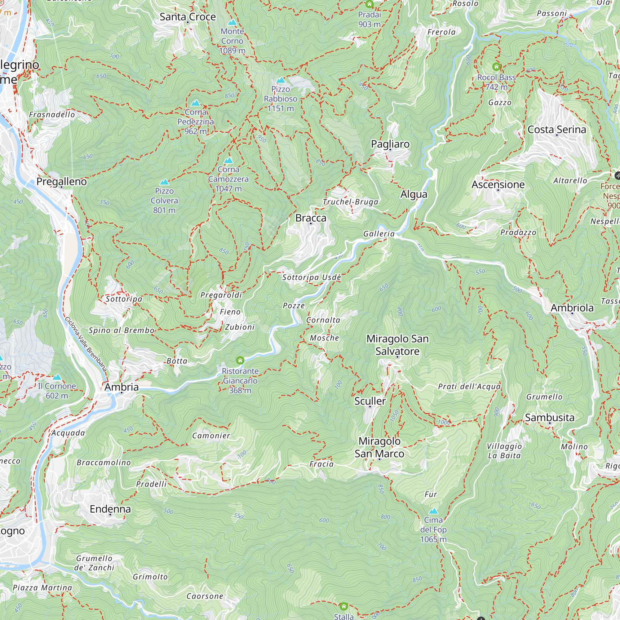 Trattoria Acquata map