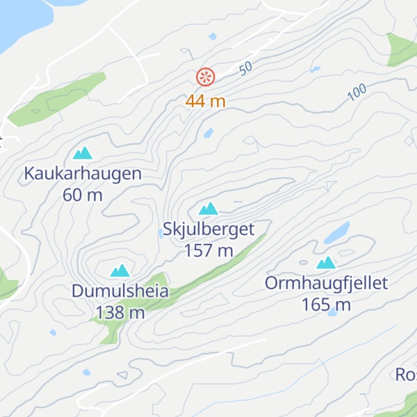Map of Skjulberget
