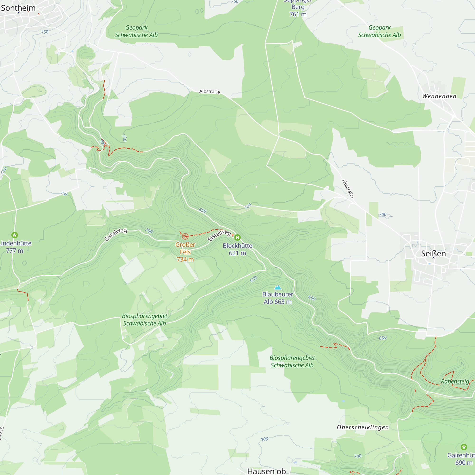 Blockhütte map