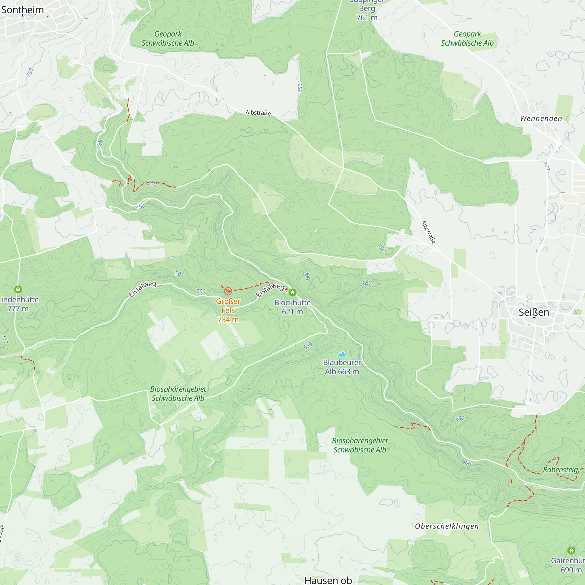 Blockhütte map