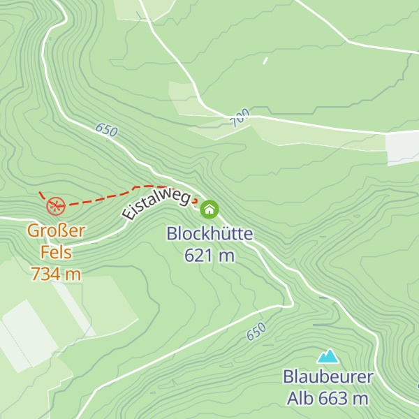 Map of Blockhütte