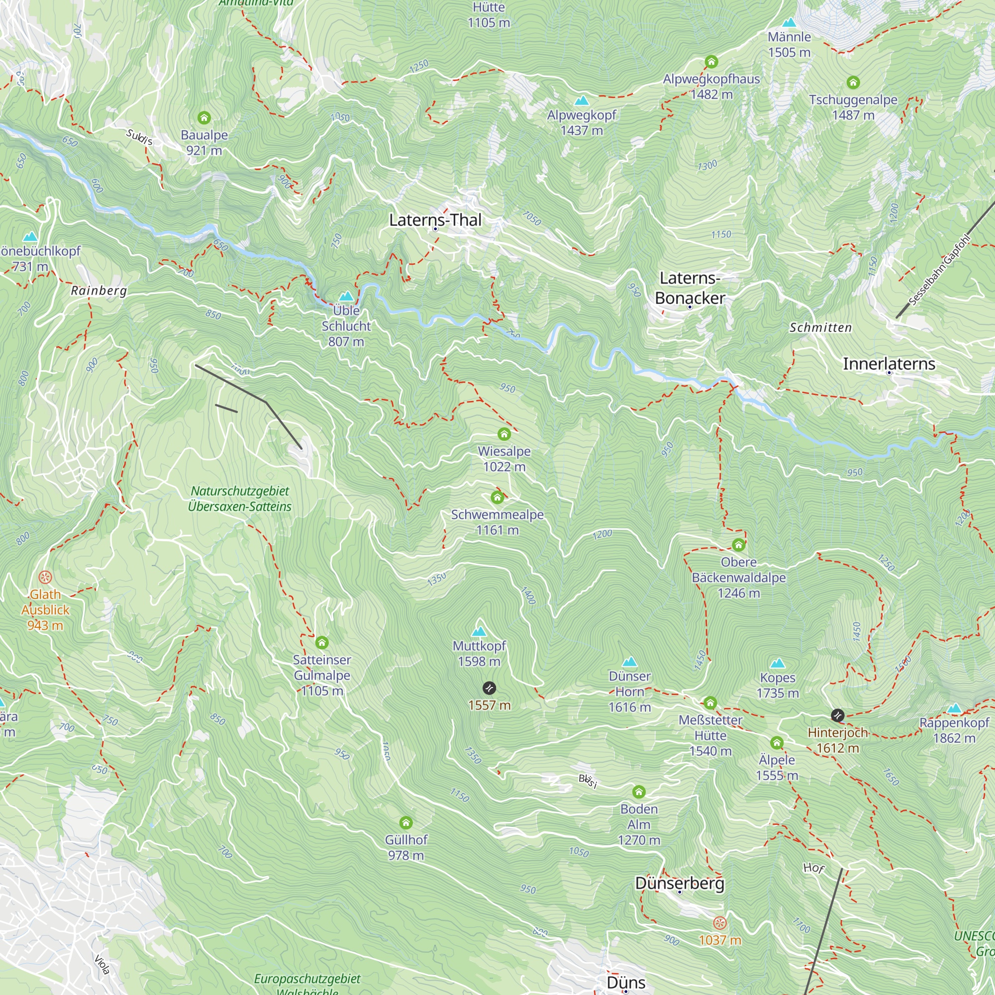 Schwemmealpe map