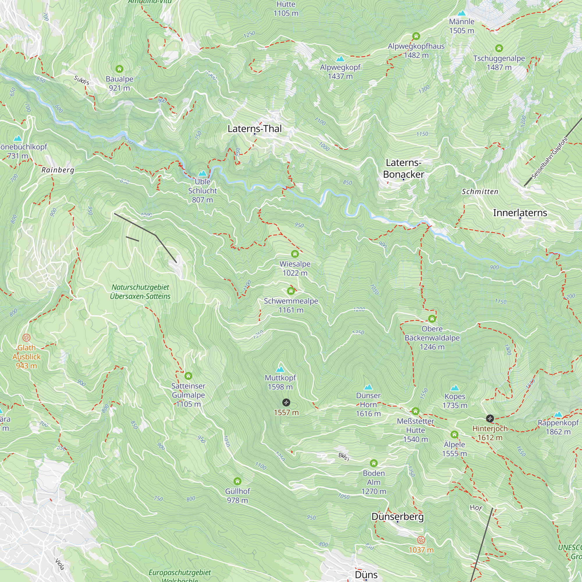 Schwemmealpe map